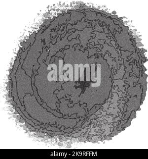 Vintage halftone stain background. Grunge dootted distressed overlay. Stock Vector