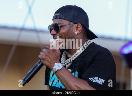 Miami, United States Of America. 29th Oct, 2022. DORAL - FLORIDA, OCTOBER 29: NELLY Performs at the LIV Golf Invitational - Miami at Trump National Doral Miami on October 29, 2022 in Doral, Florida. (Photo by Alberto E. Tamargo/Sipa USA) Credit: Sipa USA/Alamy Live News Stock Photo