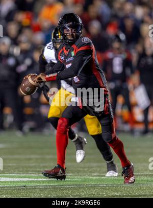 Ottawa, Canada. 29 Oct 2022. Tyrie Adams (7) of the Ottawa Redblacks in ...