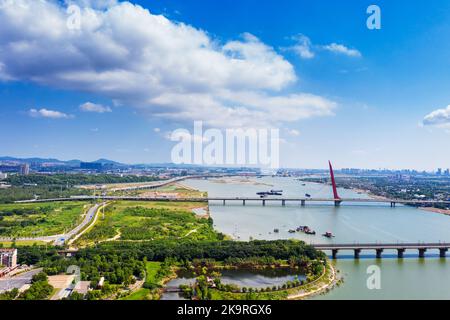 Panoramic picture of China nanchang Stock Photo