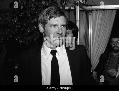 Harrison Ford and Melissa Mathison at the Writers Guild Awards on April 7, 1983. Credit: Ralph Dominguez/MediaPunch Stock Photo