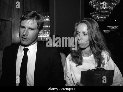 Harrison Ford and Melissa Mathison at the Writers Guild Awards on April 7, 1983. Credit: Ralph Dominguez/MediaPunch Stock Photo