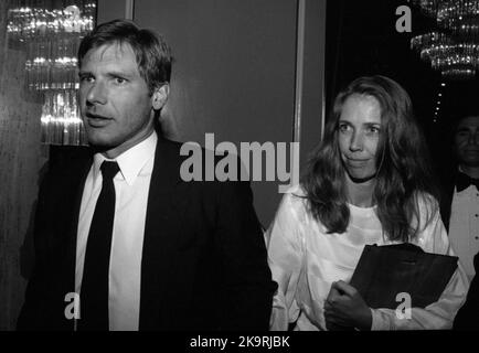 Harrison Ford and Melissa Mathison at the Writers Guild Awards on April 7, 1983. Credit: Ralph Dominguez/MediaPunch Stock Photo