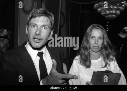 Harrison Ford and Melissa Mathison at the Writers Guild Awards on April 7, 1983. Credit: Ralph Dominguez/MediaPunch Stock Photo