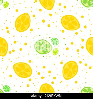 Seamless texture. Decorative background design with the sliced citrus summer fruits. Colorful vector pattern for textile, stationery, wallpaper, wrapp Stock Vector