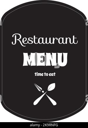 Restaurant menu decorative template design. Vector illustration Stock Vector