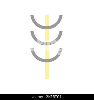 Abstract geometric composition in minimalistic modern style on white background. Stock Vector