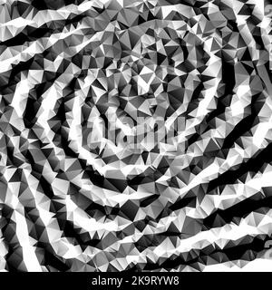 Abstract geometric striped background of triangular polygons. Vector illustration. Retro mosaic triangle trendy pattern for web, business template, br Stock Vector