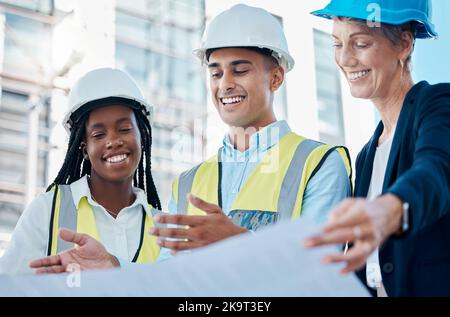 Engineer Team Planning And Discuss To Construct Building In City Stock 