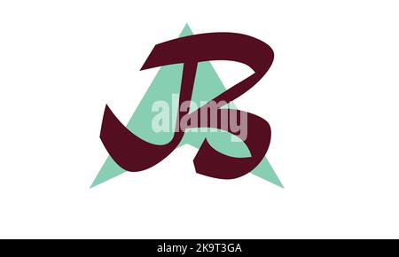 Modern letters AB, A and B Logo Design Template Vector. Stock Vector