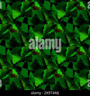 Abstract seamless decorative vector pattern with triangular polygons Stock Vector