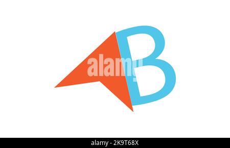 Modern letters AB, A and B Logo Design Template Vector. Stock Vector
