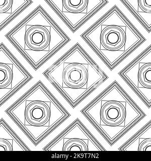 Seamless colorful pattern with rhombuses. Stylized decorative shapes. Stock Vector