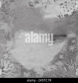 Abstract monochromatic grunge dotted background, design element. Stock Vector