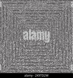 Abstract monochromatic background with pattern of lines and stripes. Stock Vector