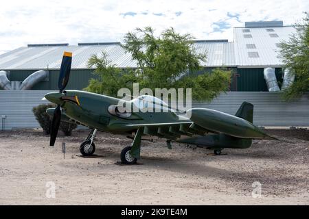 Piper PA-48 Enforcer close air support on display at the Pima Air and Space Museum Stock Photo