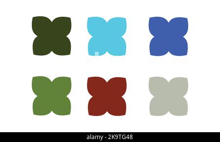 Vector speech clouds chat bubble icon. Collection pastel color doodle for talk, dialogue, decoration on white background. Stock Vector