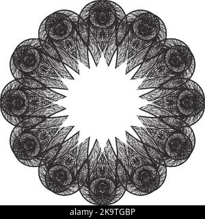 Abstract decorative dotted frame. Element for design. Stock Vector