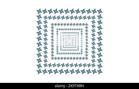 Geometric vector pattern, repeating thin linear square diamond shape and rectangle. Clean design for fabric wallpaper painted. Pattern is on swatches Stock Vector