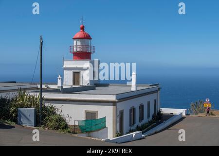 Ponta do Pargo lighthouse, westernmost point of Madeira, Portugal Stock Photo