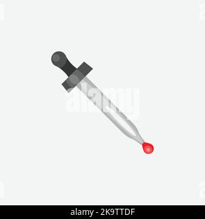Dropper Icon. Cartoon of Sickle - Vector Stock Vector