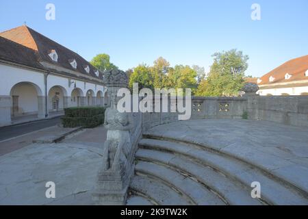 Sprudelhof in Art Nouveau style in Bad Nauheim, Wetterau, Hesse, Germany Stock Photo