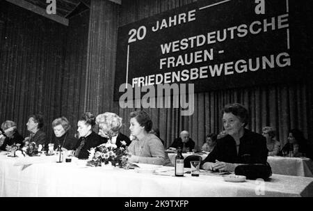 On 10 October 1971, the West German Women's Peace Movement (WFFB) celebrated its 20th anniversary in Dortmund, Germany Stock Photo