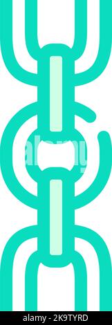 long and short chain icon color illustration Stock Vector Image & Art ...
