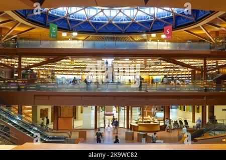 Ishikawa Prefectural Library in Kanazawa, Japan. Stock Photo