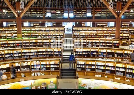 Ishikawa Prefectural Library in Kanazawa, Japan. Stock Photo