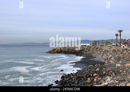 September 23 2022 - Cape Town in South Africa: View to the Ocean from the Waterfront Stock Photo