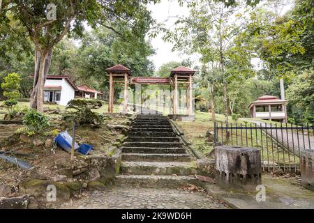 Lembah Bujang is popular archeological site in Merbok Kedah Malaysia with Hindu and Buddhism influence Stock Photo