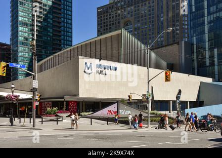 Toronto, Canada - August 12, 2022: Meridian Hall is a major performing arts venue on Front and Yonge Street that opened in 1960 and has been rebranded Stock Photo