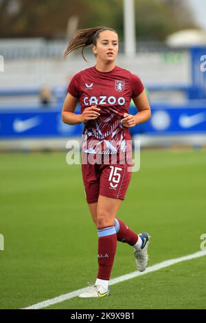 London, UK. 30th Oct, 2022. London, October 30th 2022: Anna Patten (15 Aston Villa) during the Barclays FA Womens Super League game between Chelsea and Aston Villa at Kingsmeadow, London, England. (Pedro Soares/SPP) Credit: SPP Sport Press Photo. /Alamy Live News Stock Photo