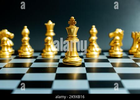 Close up piece of chess king on isolated white background with clipping  path. The King in battle chess game stand on chessboard. Di cut with path  simp Stock Photo - Alamy