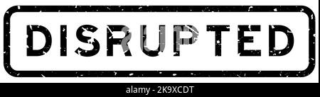 Grunge black disrupted word rubber seal stamp on white background Stock Vector