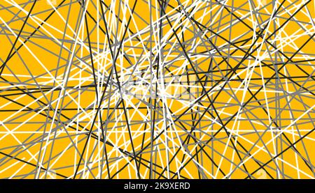 Grunge background, chaotic straight lines. Vector illustration Stock Vector