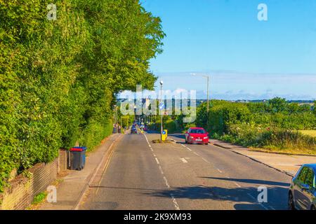 View of New Dover Road A2050 at the entrance of Canterbury -Canterbury, a cathedral city in southeast England, July 1st 2022 Stock Photo