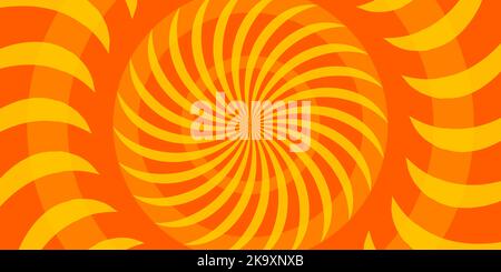 Geometric summer pattern with sunny abstract circle. Sun with rays. Vector illustration Stock Vector