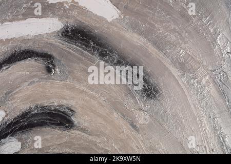 Abstract grey art with silver black and white background with beautiful smudges and stains made with alcohol ink and golden paint. Grey fluid texture Stock Photo