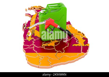 Sri Lanka oil industry concept, industrial illustration - lowering down ...