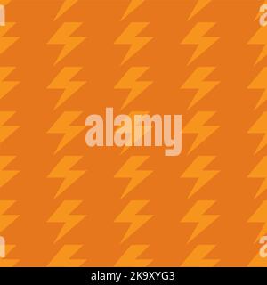 Flash graphic element seamless background, thunder modern cover pattern vector illustration . Stock Vector