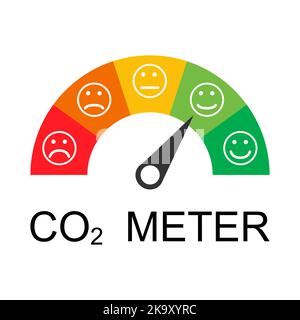 CO2 reduce cloud icon, clean global emission, environment eco design symbol vector illustration . Stock Vector