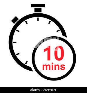 Timer sport icon, stopwatch digital graphic symbol, time circle sign vector illustration button. Stop and start measure . Stock Vector