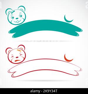 Vector image of bear on white background. Easy editable layered vector illustration. Wild Animals. Stock Vector