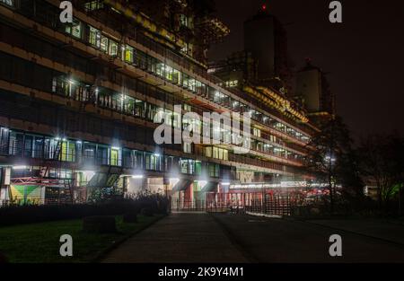 Aachen August 2019: The emergency room area of the RWTH Clinic ( Klinikum) Stock Photo