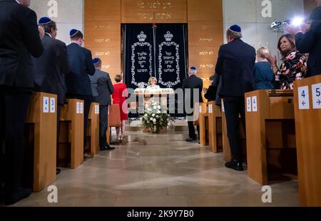 Munich, Germany. 30th Oct, 2022. Charlotte Knobloch, President of the Jewish Community of Munich, attends a ceremony to mark her 90th birthday. Credit: Sven Hoppe/dpa-Pool/dpa/Alamy Live News Stock Photo