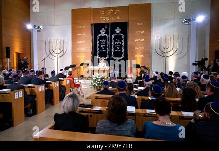 Munich, Germany. 30th Oct, 2022. Charlotte Knobloch, President of the Jewish Community of Munich, attends a ceremony to mark her 90th birthday. Credit: Sven Hoppe/dpa-Pool/dpa/Alamy Live News Stock Photo