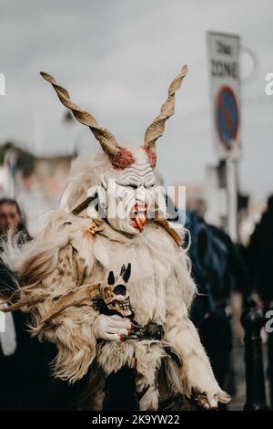 Krampus at Whitby Goth Festival Stock Photo