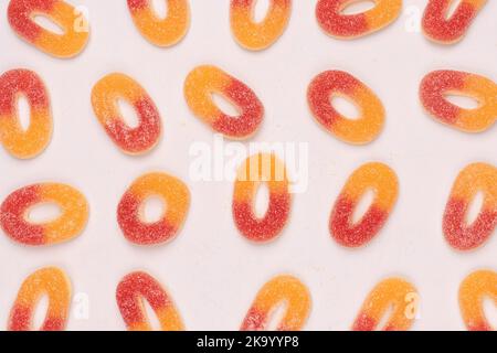 Jelly candys isolated on a white background. Stock Photo